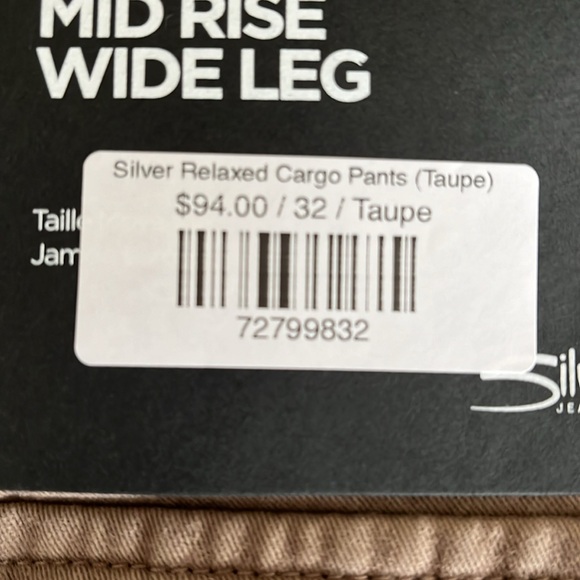 Silver Jeans relaxed, cargo pants Taupe. - Picture 5 of 5
